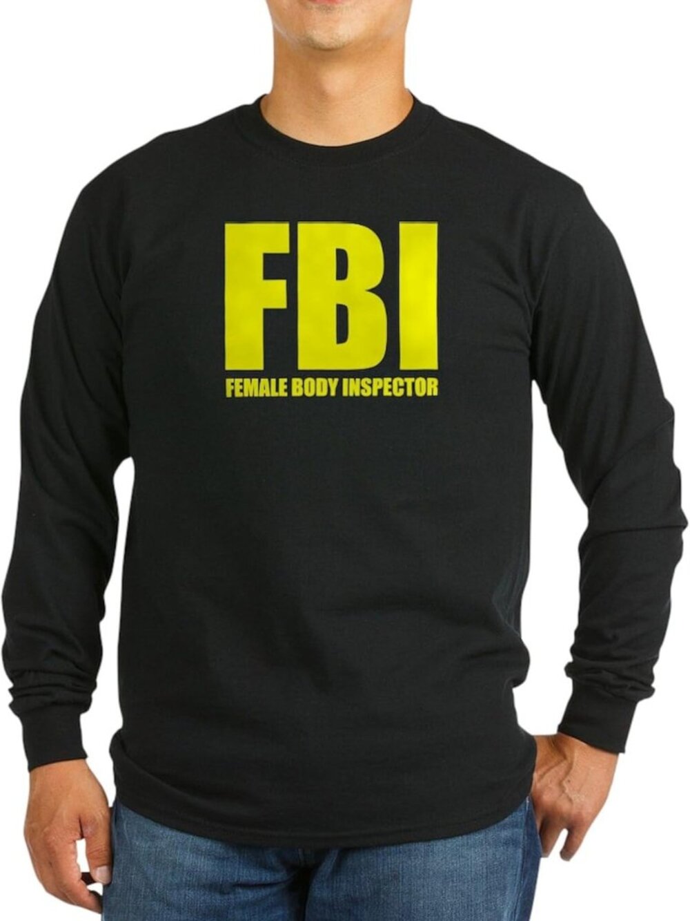 Funny Female Body Inspector Long Sleeve T-Shirt | Unisex Cotton Tee for All